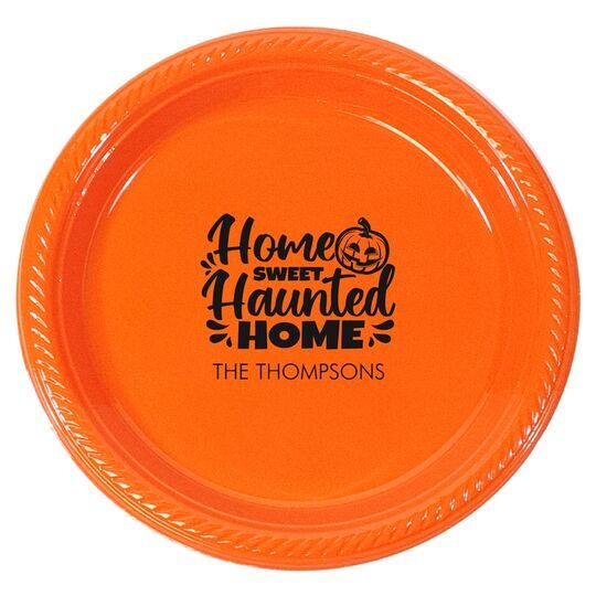 Home Sweet Haunted Home Plastic Plates